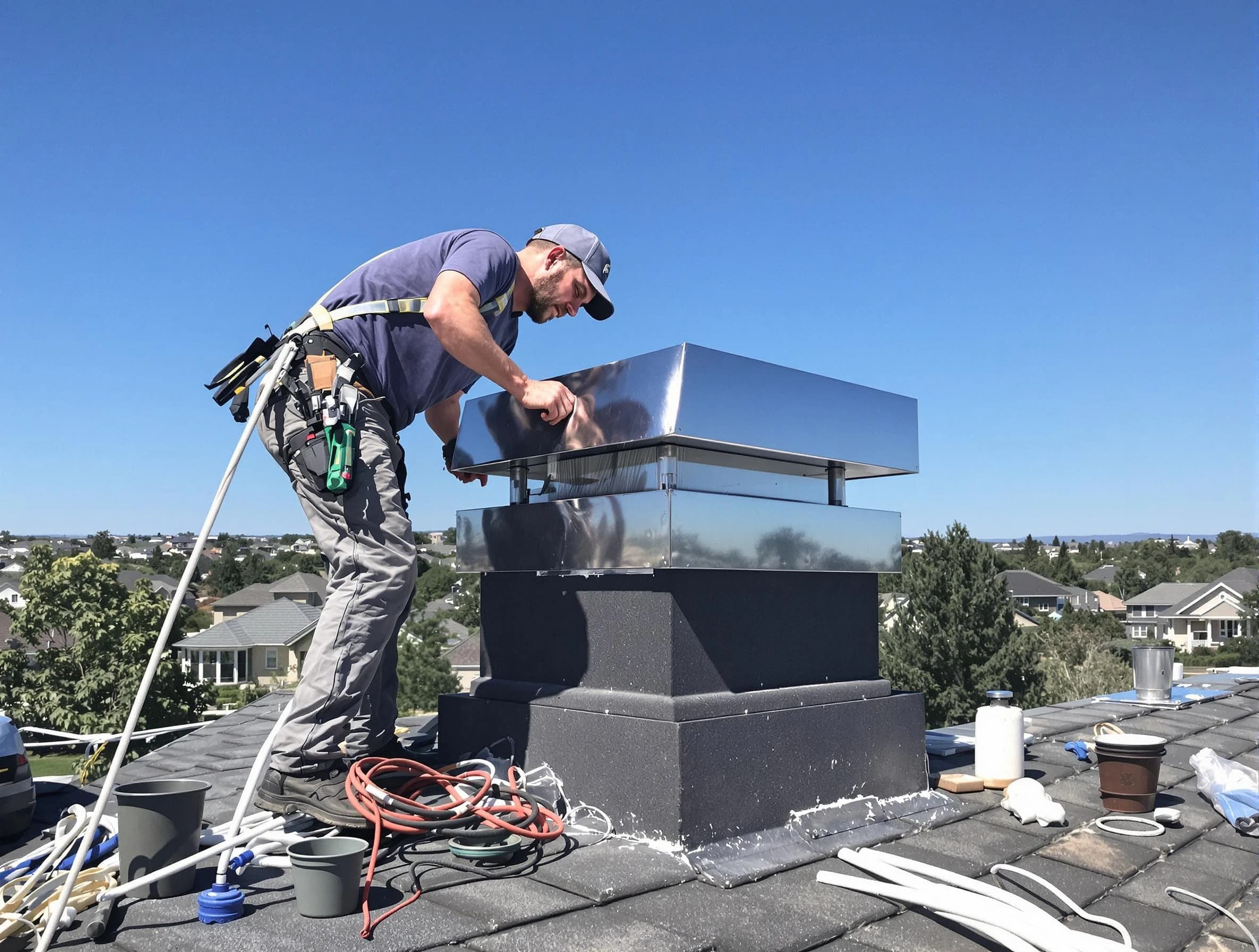 Chimney Cap Services service in Cambridge, MA