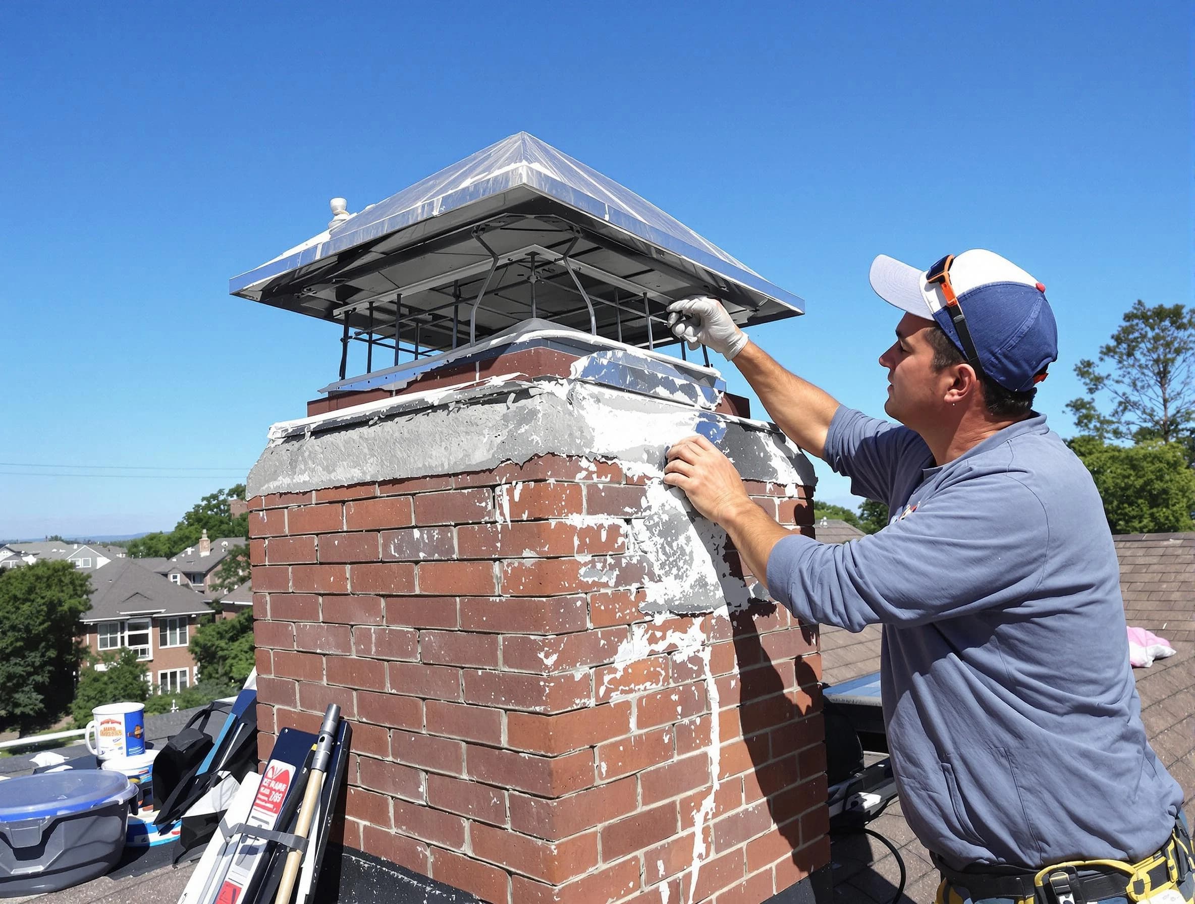 Chimney Crown Services service in Cambridge, MA